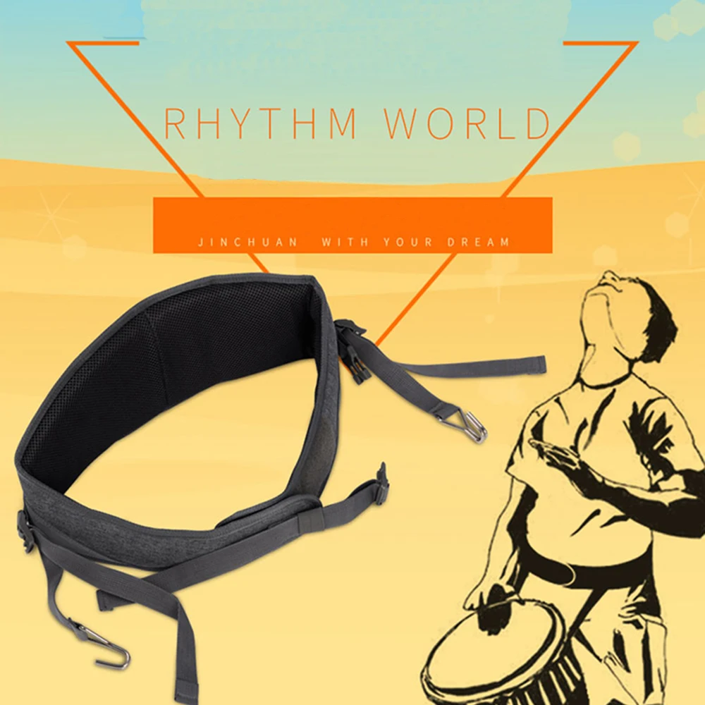 

Djembe Strap Rhythm Percussion Perform Practice Africa Hand Drum Waist Straps Accesories