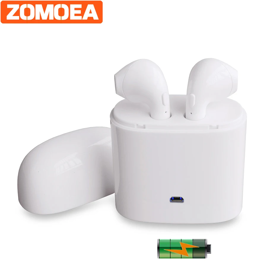 Zomoea Беспроводной Bluetooth двойной Наушники для близнецов наушники музыке стерео