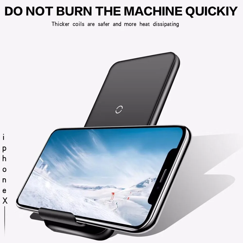 10 Вт QI Быстрое беспроводное зарядное устройство для Samsung galaxy S9 S8 plus S7 S6 edge note 9 8