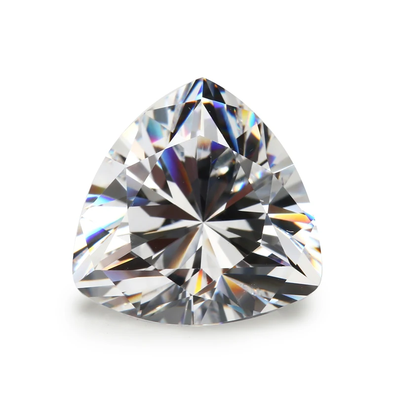 

Size 3x3mm~12x12mm AAAAA Trillion Shape Cubic Zirconia Stones White CZ Synthetic Gems
