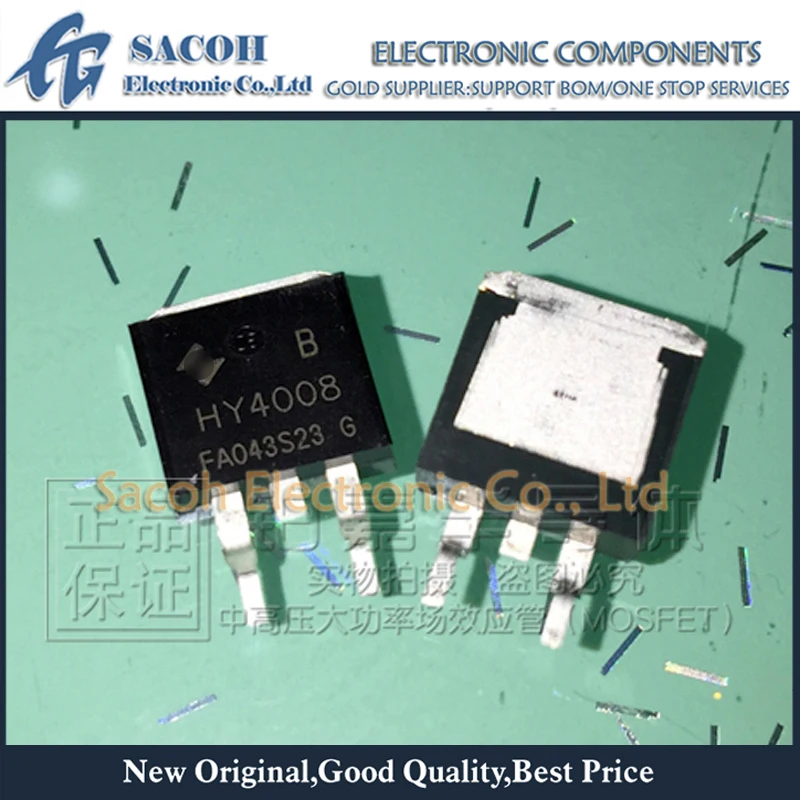 

New Original 10PCS/Lot HY4008B HY4008 4008 HY4008B6 TO-263 200A 80V Power MOSFET transistor