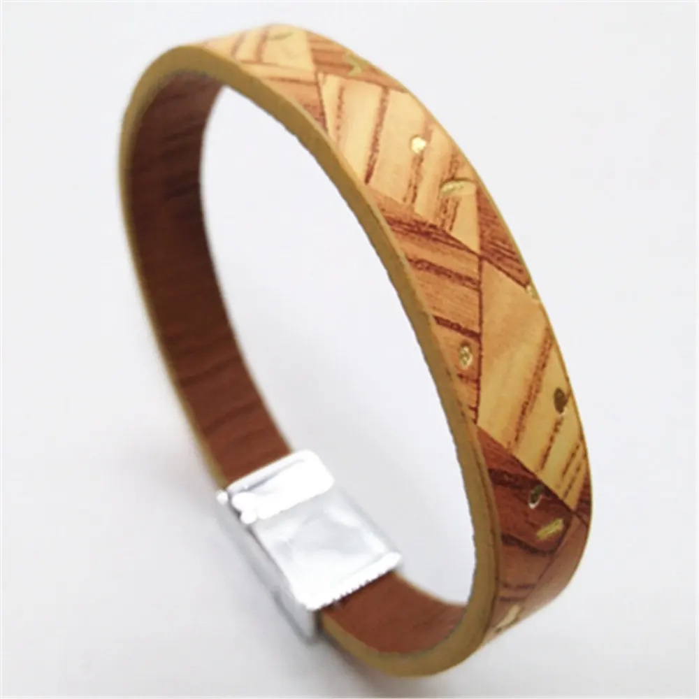Retro Wristband Handmade Vintage Leather Men Bracelets Women Cuff Bangle male Party Jewelry Gift Black Brown | Украшения и