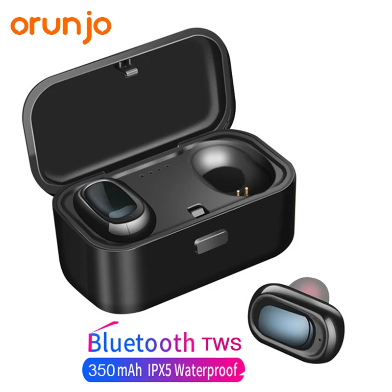Orunjo L1 Bluetooth гарнитура V5.0 TWS Беспроводные наушники Стереозвук Водонепроницаемые