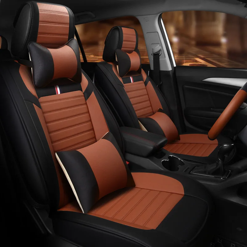 2018 Newly &amp Free shipping! Full set car seat covers + Steering wheel cover for Mitsubishi Outlander Sport 2018-2011 | Автомобили и