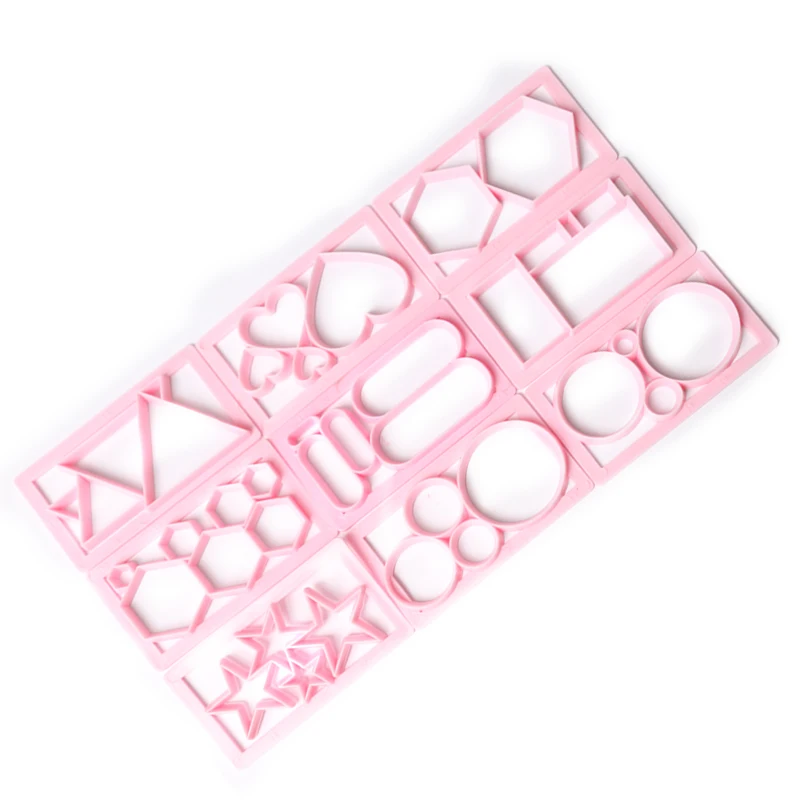 Звезда круглое сердце геометрические узоры резак для помадки формочка