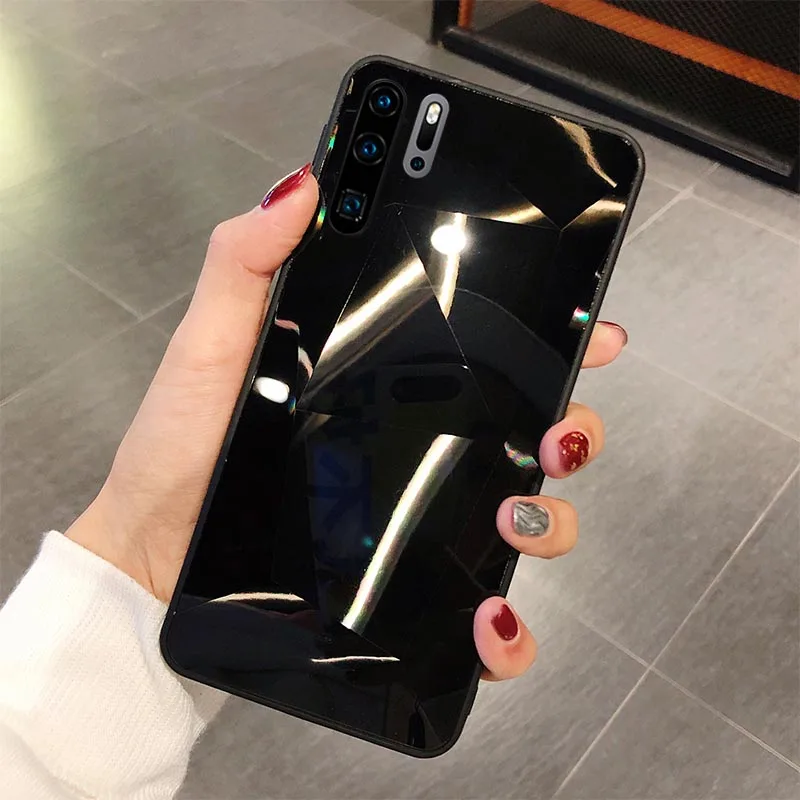 Блестящие мягкие чехлы с алмазной текстурой для huawei P30 Pro P20 Lite mate 10 20 Y6 Y7 Prime Nova 3e 4e Honor 8X 10i P Smart Plus