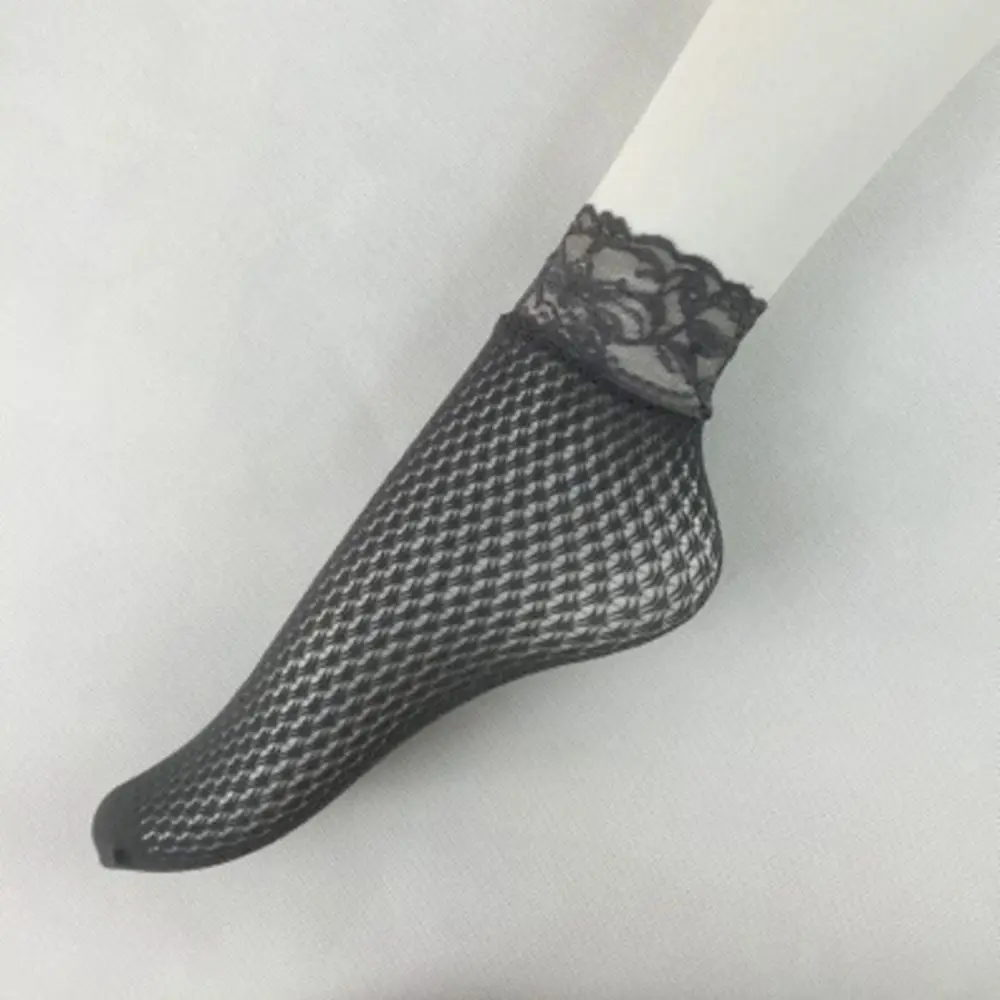 1 пара дышащих ультратонких носков летние женские прозрачные кружевные шелковые