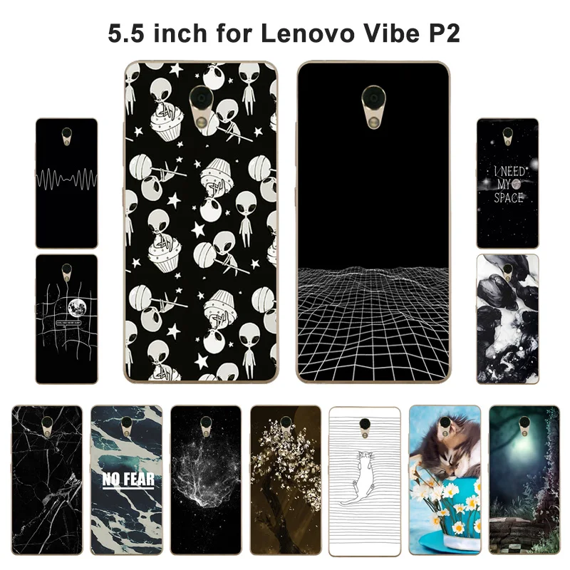 Чехол для телефона Lenovo Vibe P2 P2a42 мягкий чехол из ТПУ с аэрокосмической печатью P2/