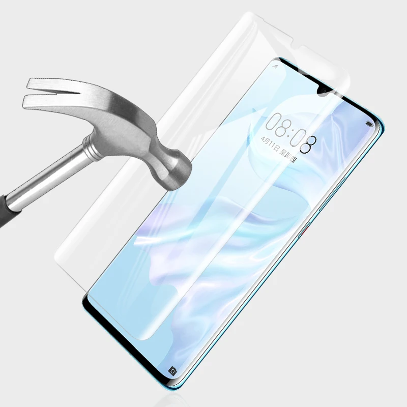 WuKong УФ жидкий клей Защита экрана для Huawei P30 Pro закаленное стекло полное покрытие