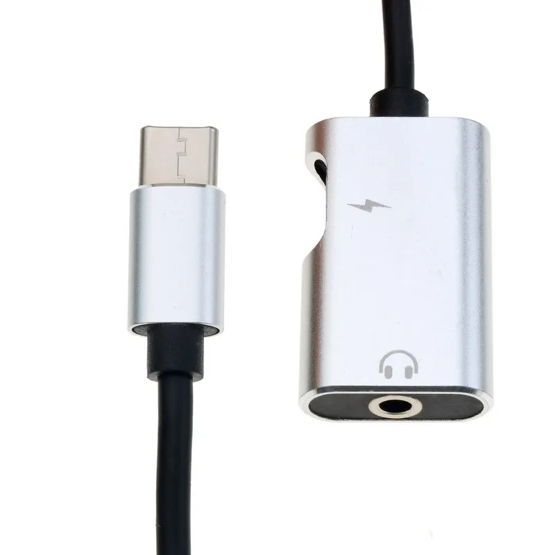Kebidu USB C аудио кабель зарядное устройство 2 в 1 Тип до 3 5 мм разъем Aux Наушники