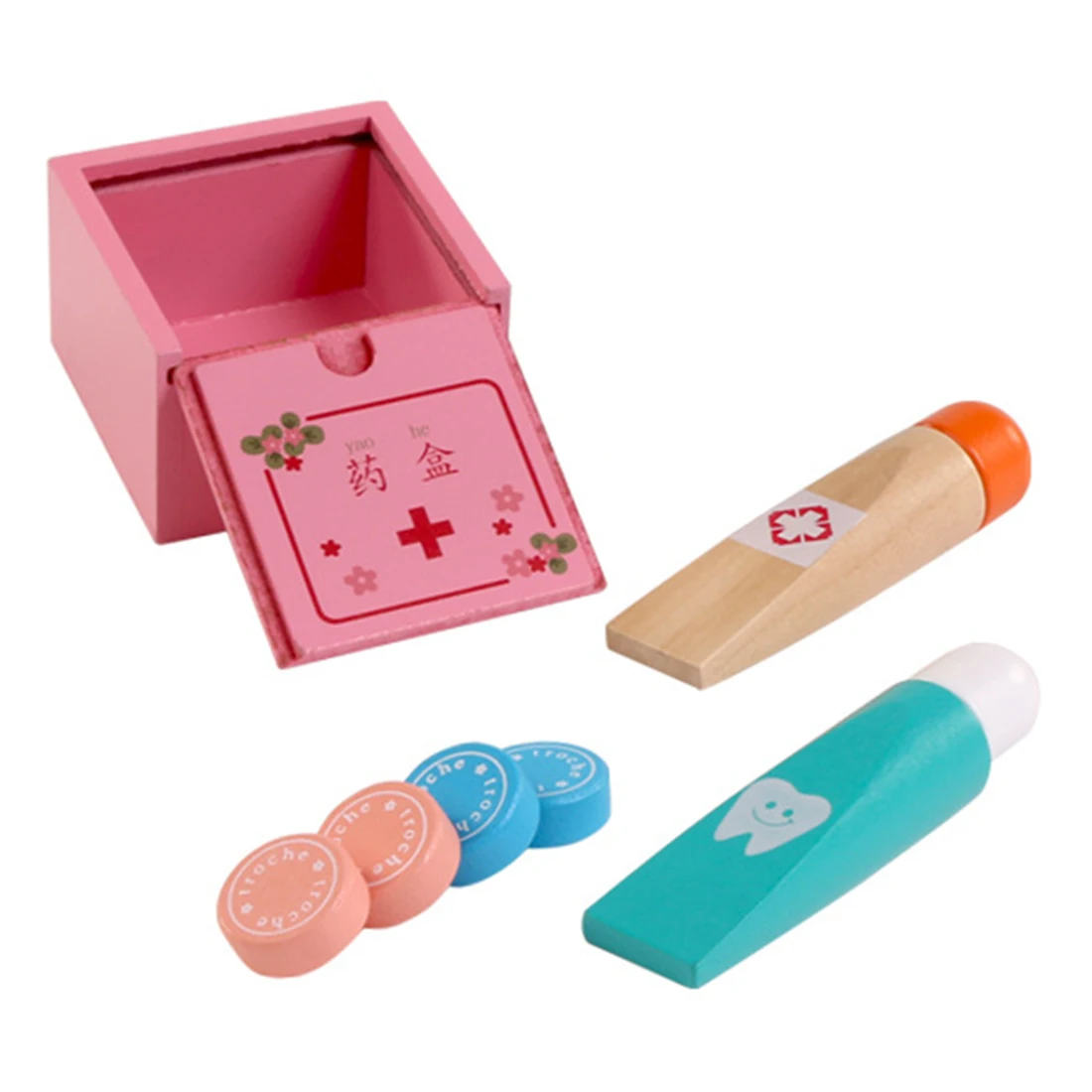 34 шт. детские игрушки для ролевых игр шкаф лекарственных средств набор игрушек PF