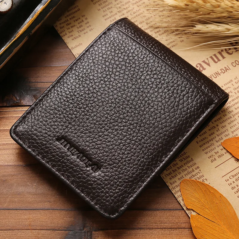 2017 новое поступление модный мужской зажим для денег 100% натуральная кожа тонкий