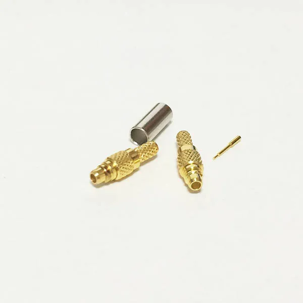 Новый штекер MMCX для RG316 RG174 LMR100 прямой позолоченный|coax rca connector|coax bnc connectorcoax compression