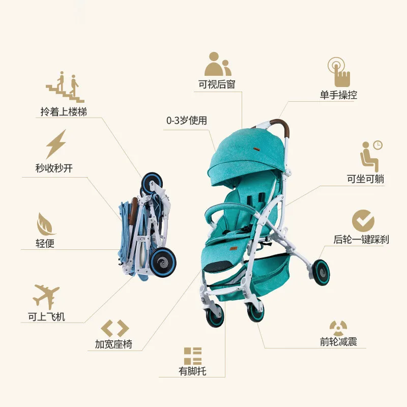 Европейский стандарт Высокая Пейзаж четырехколесная тележка Роскошная легкая