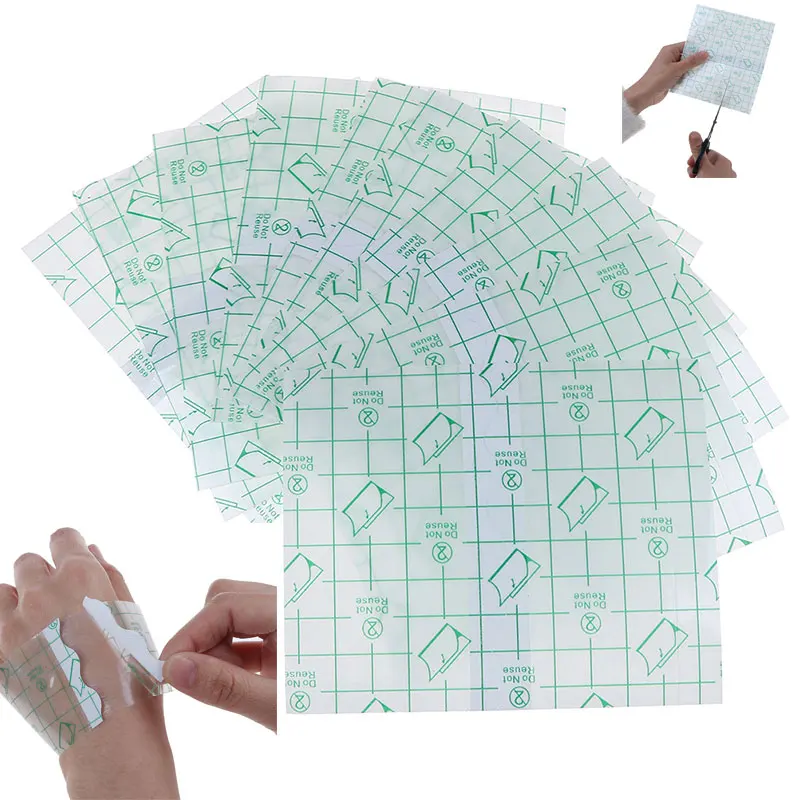 Медицинский Прозрачный пластырь 10 шт. дышащий водонепроницаемый