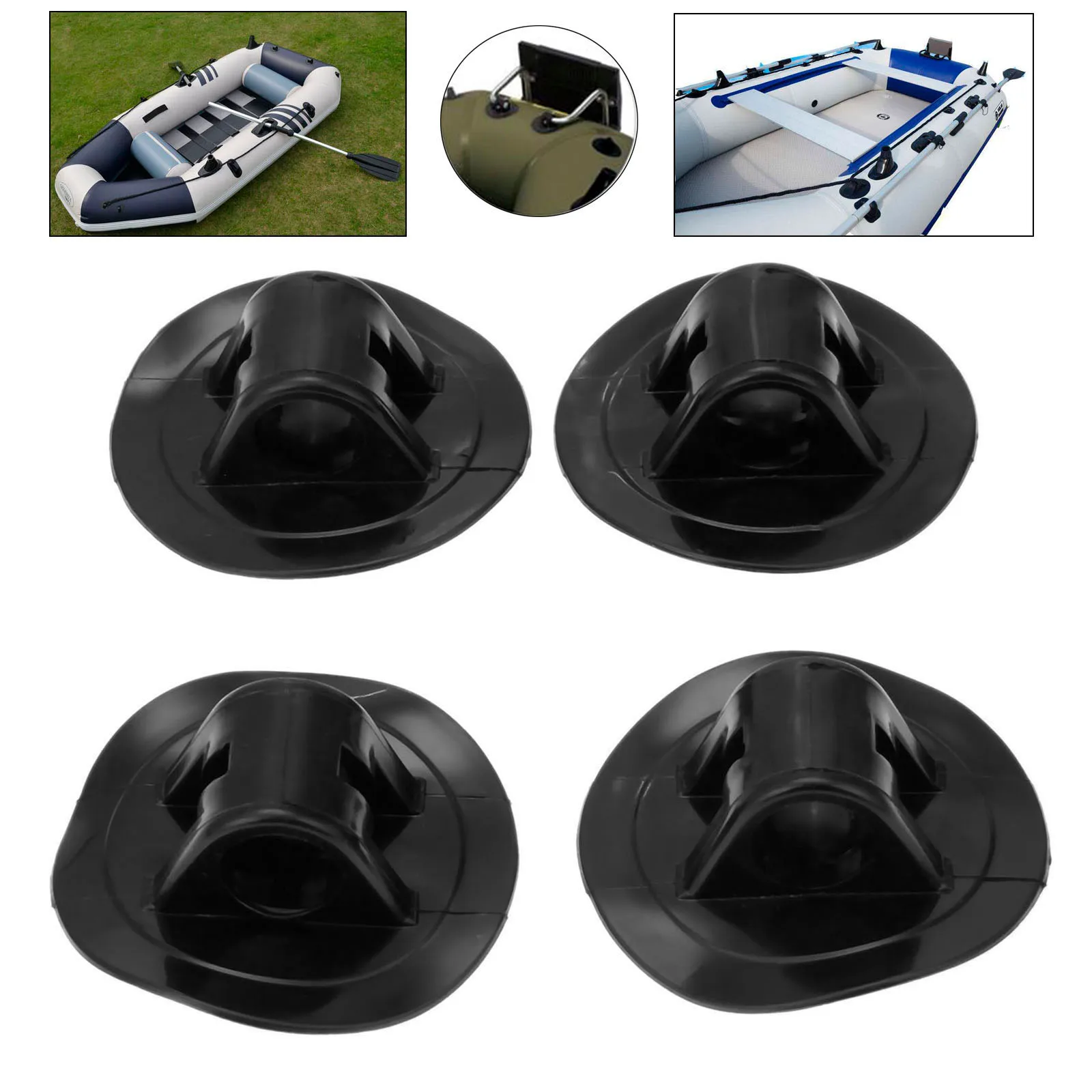 4 Pcs For 19.8mm Dia Inflatable Kayak Boat Engine Motor Mount Stand Holder Rack Grommet Fix Hook Rowing Boats Accessories Marine