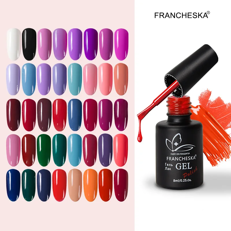 Гель лак для ногтей цветной VernisManicure Полупостоянный гель uv Vernis светодиодный