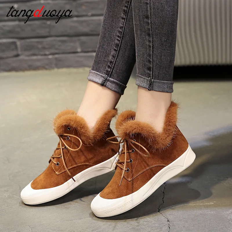 Botines mujer/2018 зимняя обувь женские ботильоны на шнуровке зимние ботинки женская