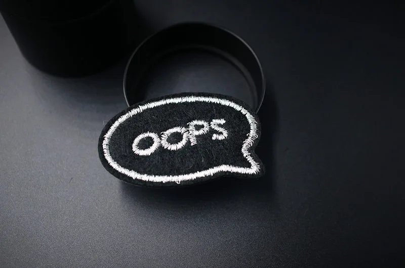 COOL OOPS POW LOVE DIY Значки для одежды, декоративные нашивки для джинсов, сумок, шляп, одежды, шитья, украшения, аппликация, нашивки