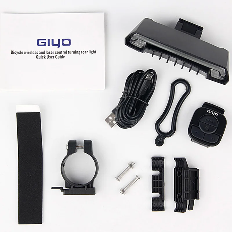 GIYO батарейный блок велосипедный фонарь USB Перезаряжаемый крепление велосипедная