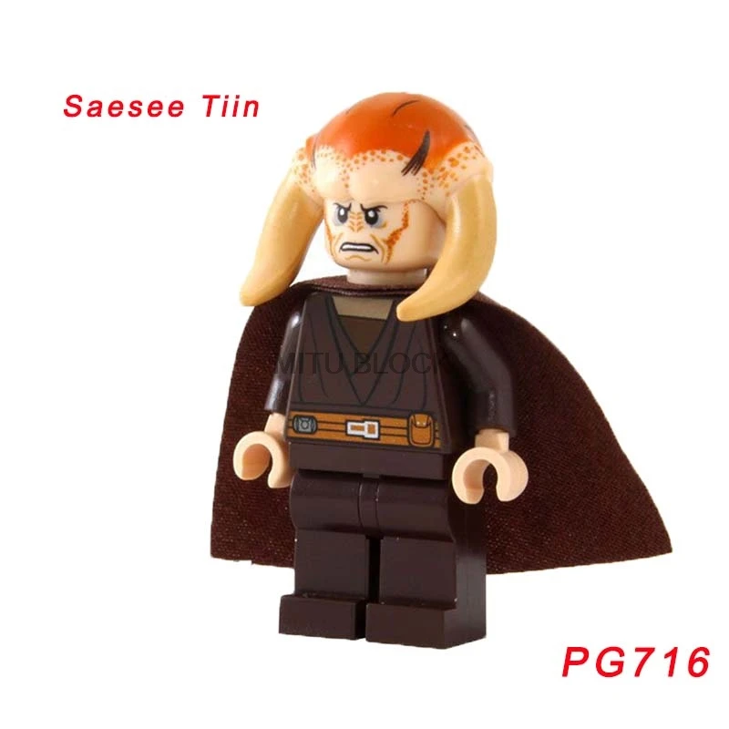 pg716 Фигурки из Звездных Войн Leia Luke Jabba queen Padme Amidala C3Po Starwars Yoda Han Solo строительные блоки кирпичная игрушка - Цвет: pg716