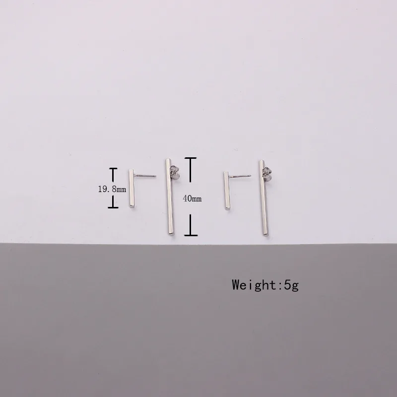 Новинка простые креативные геометрические серьги-гвоздики для женщин и девушек