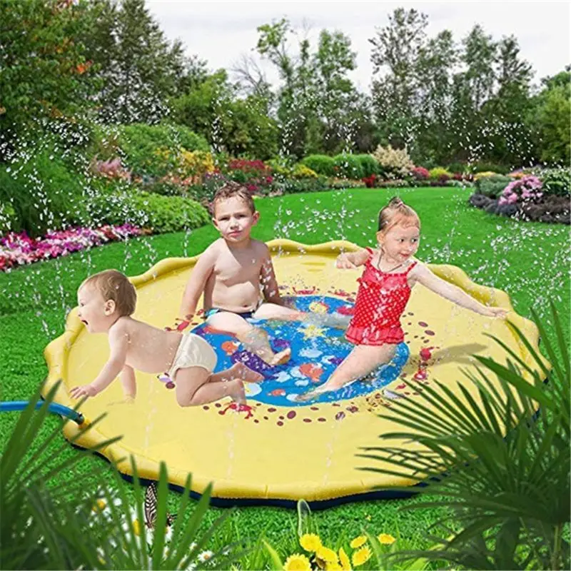 

Sprinkle & Splash Play Mat Toy For Outdoor Swimming Beach Lawn Inflatable Sprinkler Pad Baby Children Kids