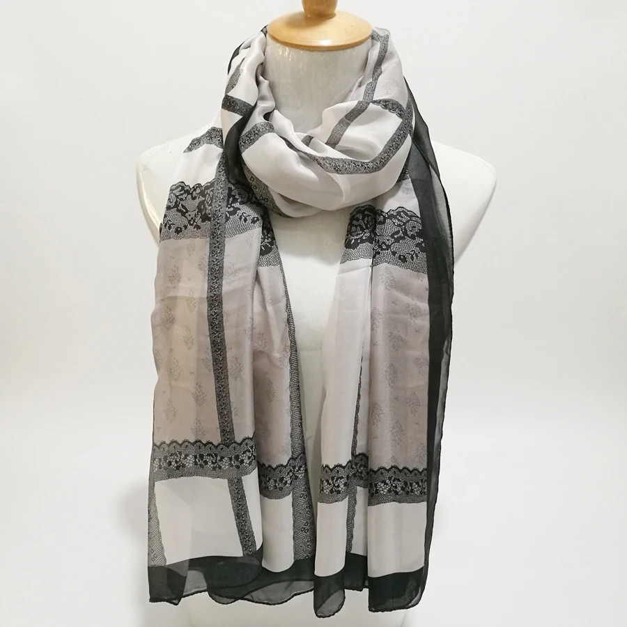 Женские длинные мягкие шарфы FN083 элегантная шаль с фертильным принтом в