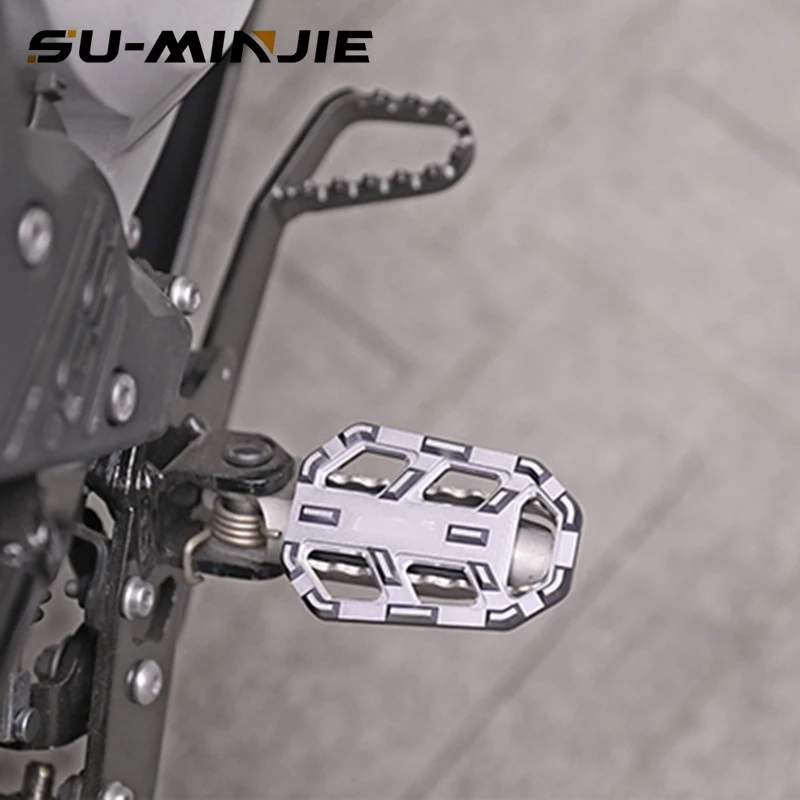 

SU MINJIE Motorcycle Billet MX Wide Foot Pegs Pedals Rest Footpegs for BMW F750GS F850GS F750 GS F 850GS F 750GS F850 GS