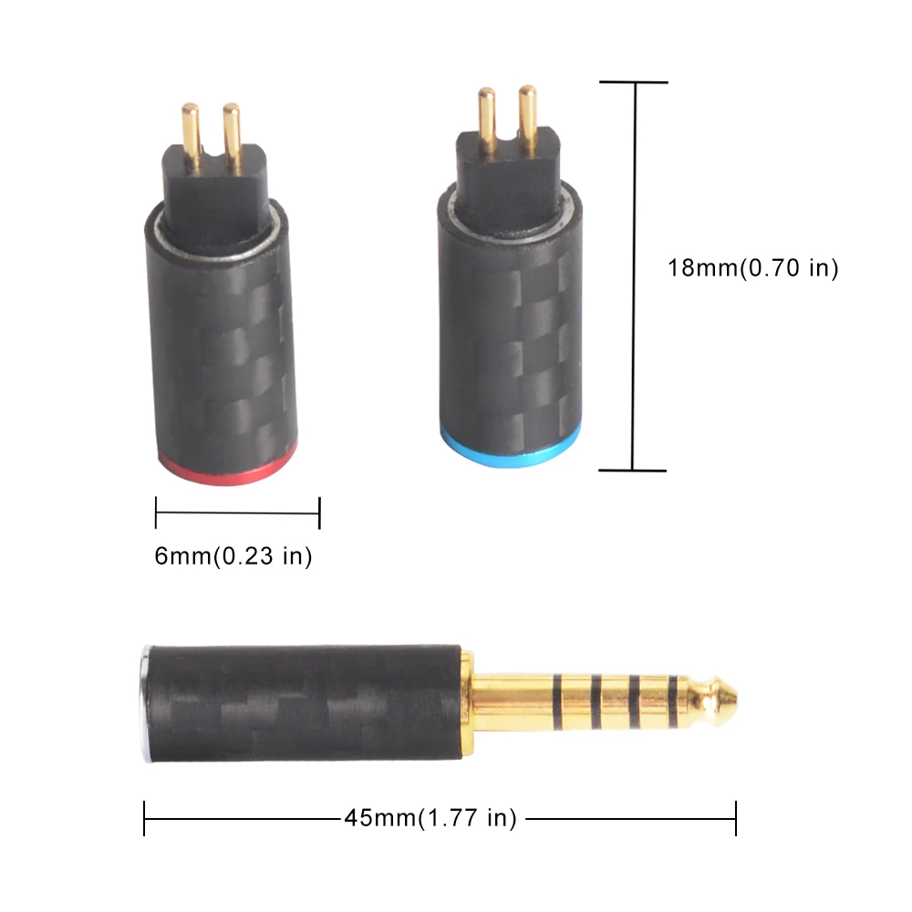 OKCSC DIY Наушники Аксессуары для кабелей MMCX 0,78 мм A2DC разъем разделительный ползунок Набор 2,5 мм 3,5 мм 4,4 мм сбалансированный штекер выходной комплект