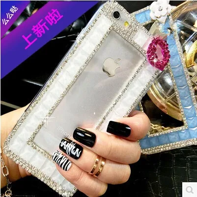 Модная Кристалл Rhinestone Алмазный прозрачная задняя крышка для Samsung Galaxy A3 A5 A7 2015