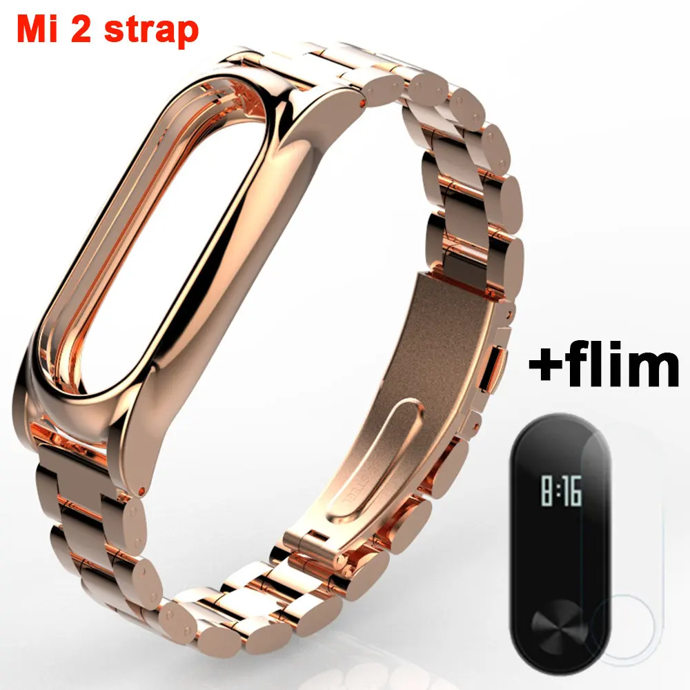 Новый металлический ремешок Xiaomi Mi Band 2 для смарт-браслетов band2 сменный xaomi Xiomi Miband2