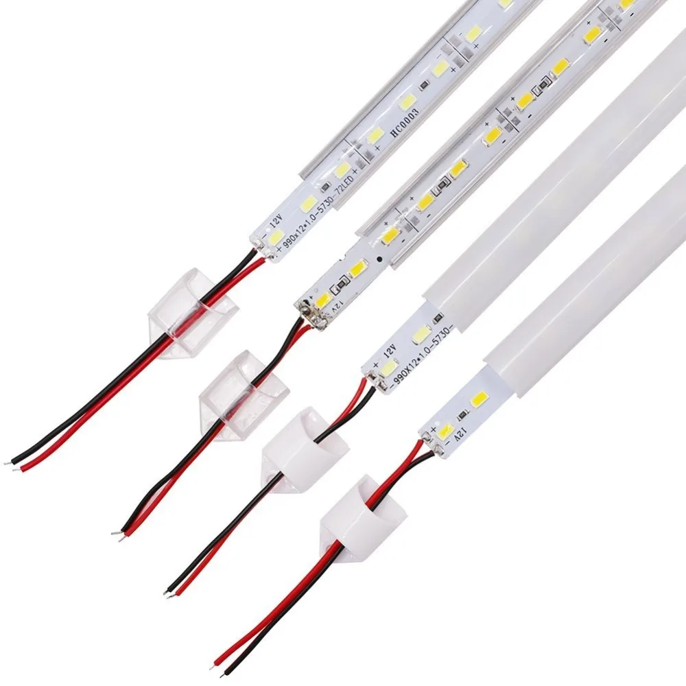 10 шт. 50 см DC12V SMD 5630/5730 Светодиодная лента панель + крышка жесткого ПК светодиодная
