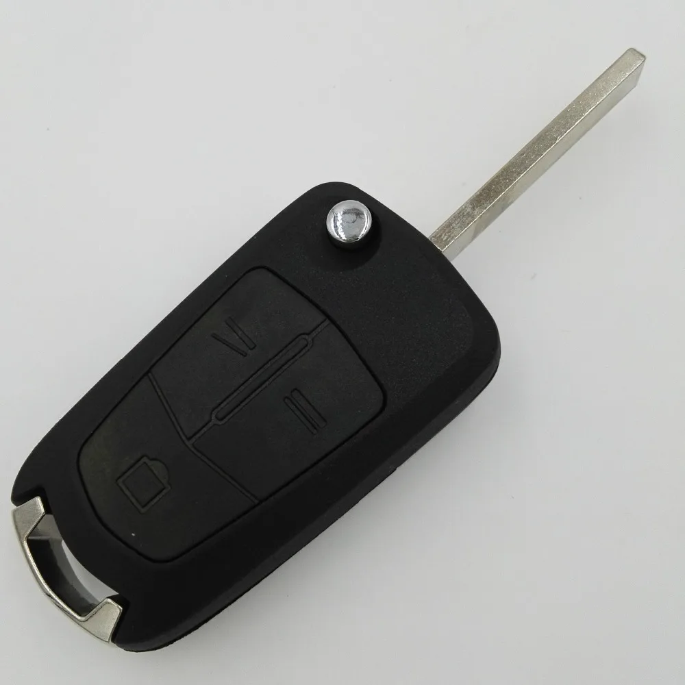 3 кнопочный необработанный раскладной чехол для ключа с дистанционным
