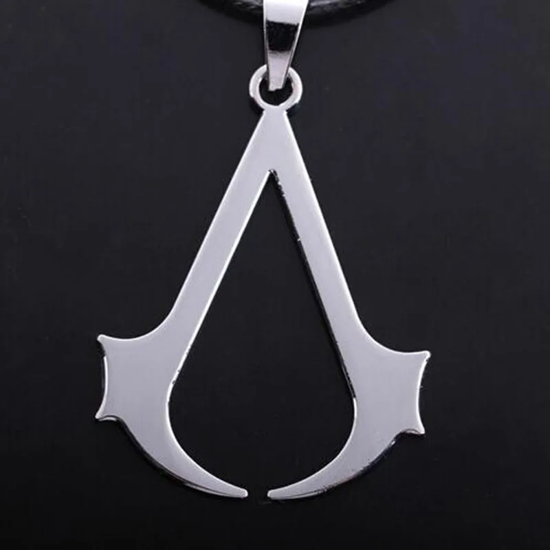Ожерелье Assassins Creed, Эцио, косплей, серебряное ожерелье с подвеской из сплава, ожерелье с подвеской из нержавеющей стали для мужчин и женщин