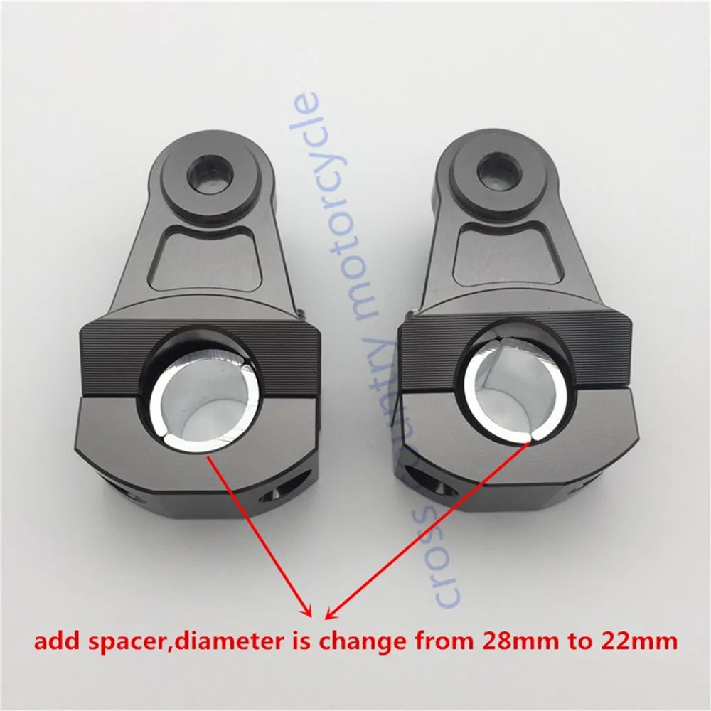 Универсальный анодированный 2 дюймов поворотными мотоцикл образного руля для 7/8