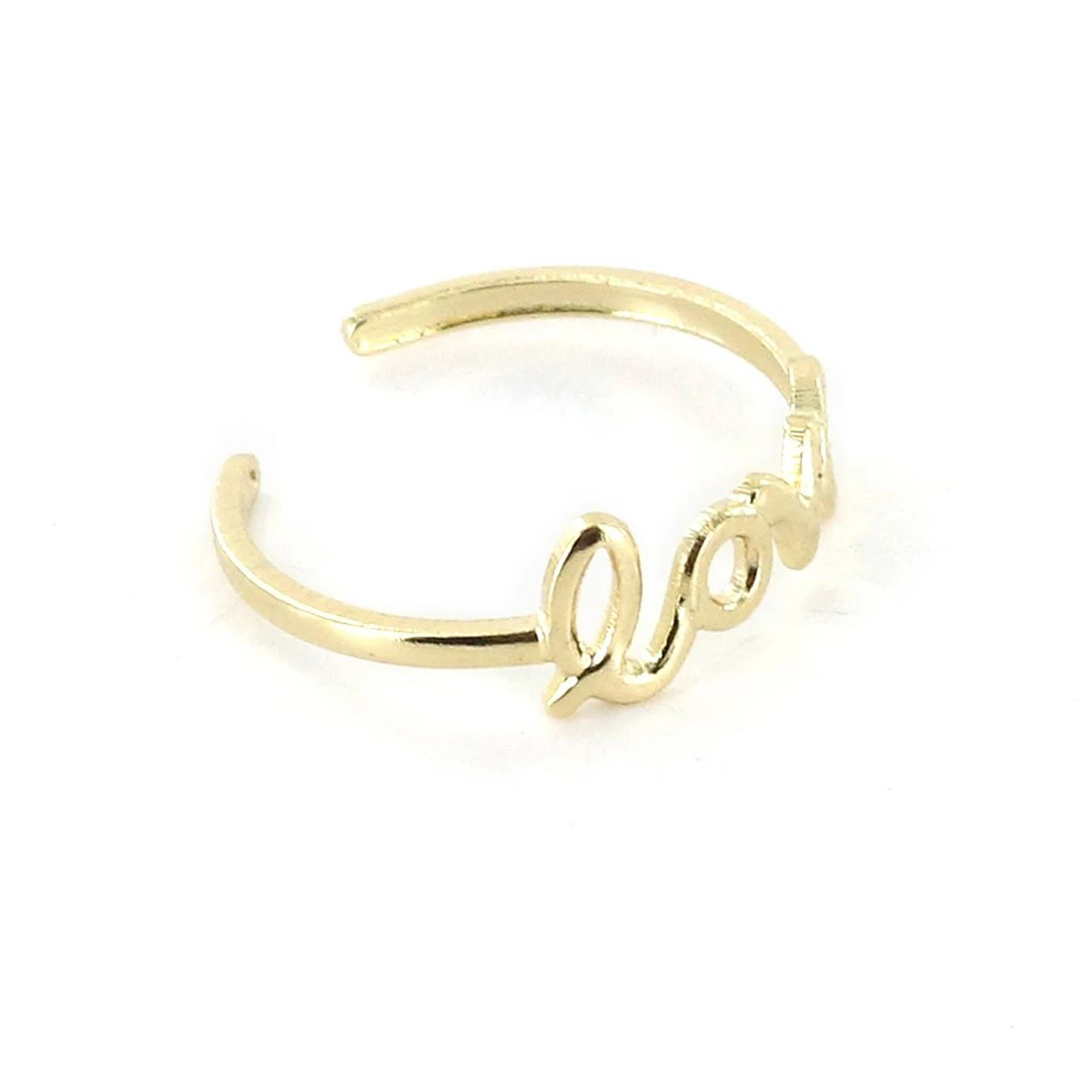 Мода регулируемый любовь узор с кольцом стопы jewellery (золото) | Украшения и