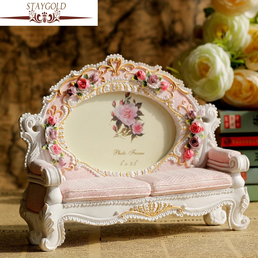 Staygold Розовый Смола фото Изделия из смолы украшения дома диван Форма Рамки 20*5.5*16