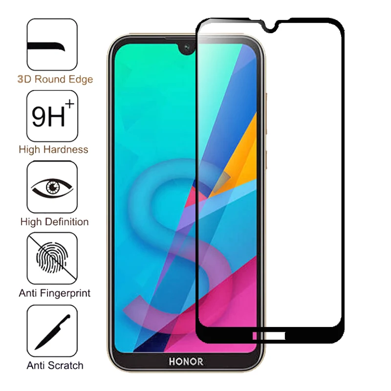 3D для Honor 8s закаленное стекло твердость 9H полное покрытие защитная пленка защита