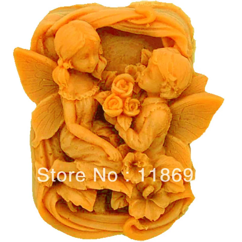 Силиконовая форма для мыла courtship с ангелом (без запаха без масляных пятен)