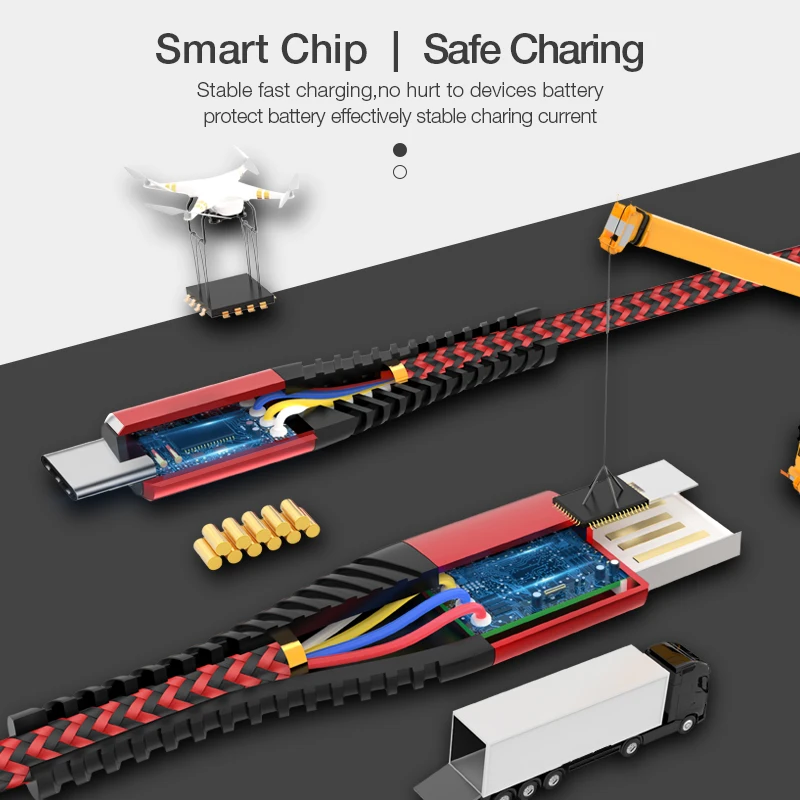 Coolreall 2.4A кабель для быстрой зарядки type C синхронизации данных usb samsung huawei