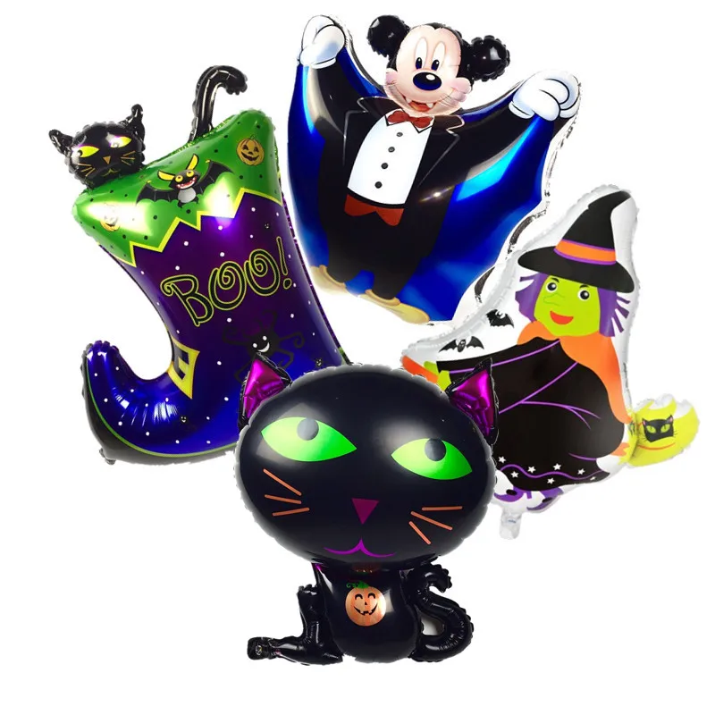 4 шт. Хэллоуин баллоны комплект загрузки Микки Фольга воздушные шары вечерние