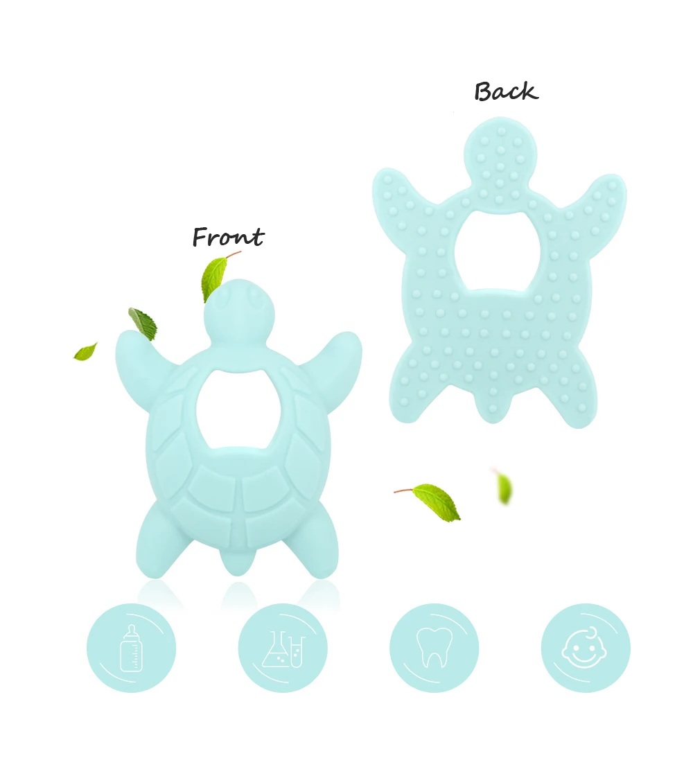 Силиконовые Прорезыватели для зубов в виде черепахи 1 шт. | Мать и ребенок