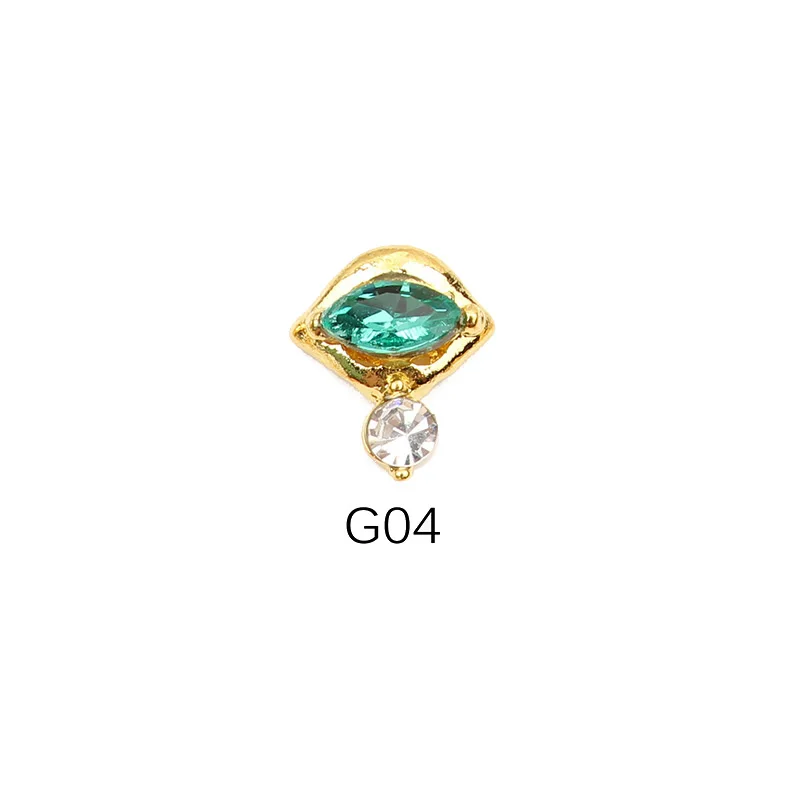 G04 /20/50 шт 3d-украшения для ногтей металлическая круглая форма металлические стразы украшения для ногтей Стразы для маникюра Декор - Цвет: G04
