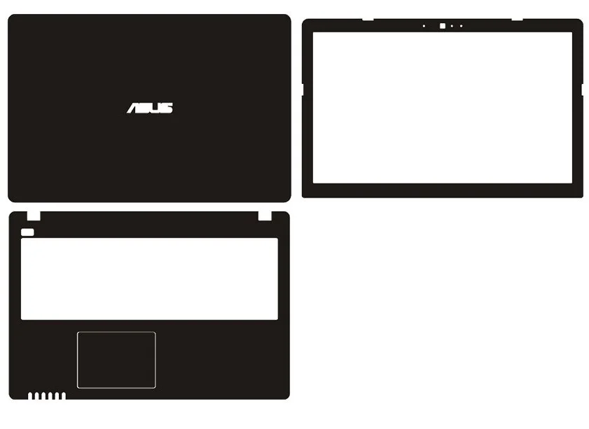 Углеродная защитная наклейка для ноутбука ASUS X550L X550V X550 X550JX X550C Y581 X552 F550C F550 R510