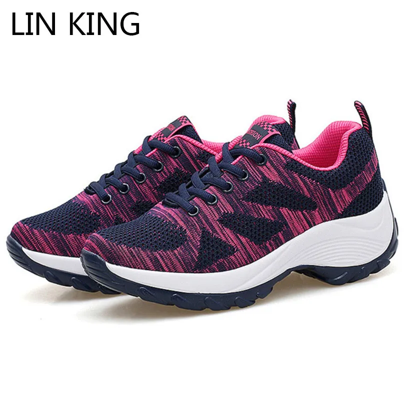 Женские кроссовки на танкетке со шнуровкой большие размеры|Женские и кеды| |