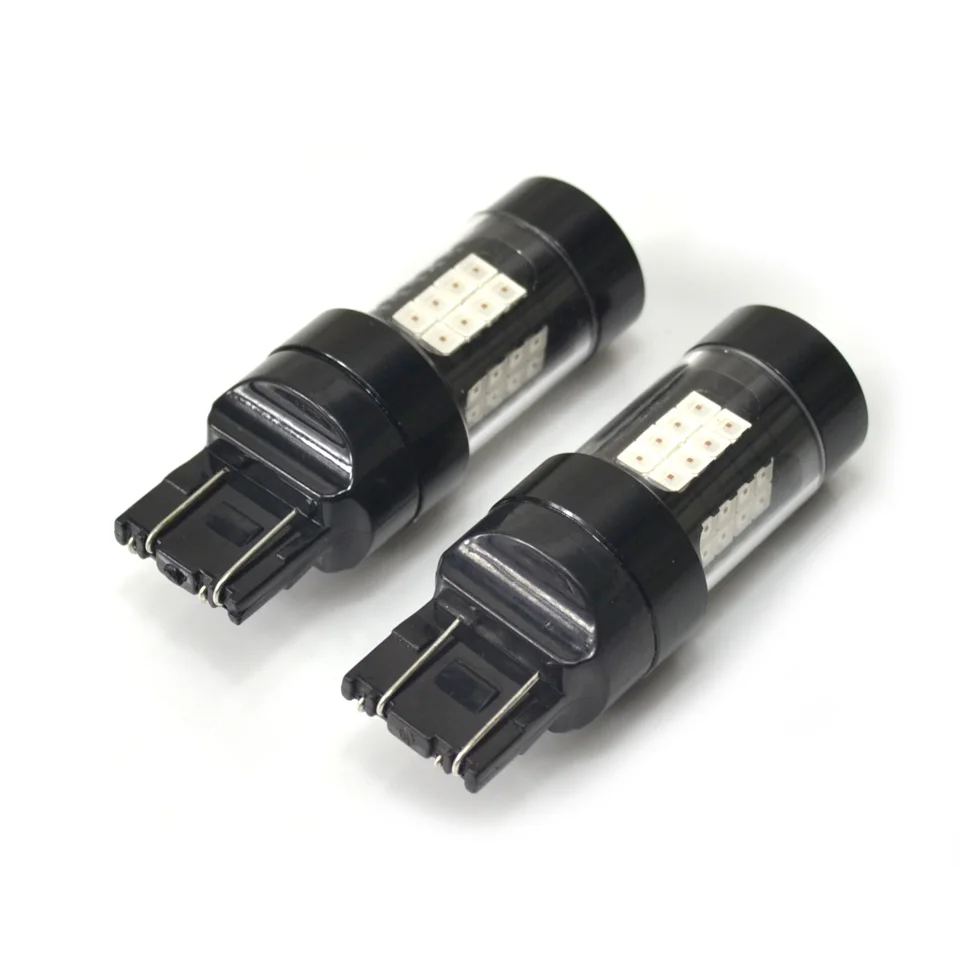 DMEX 2 шт. T20 7440 W21W LED 7443 W21/5 Вт Светодиодный переключатель с белым красным желтым