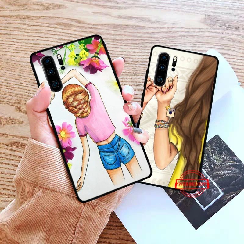 Силиконовый чехол для Huawei P8 Lite 2015 2017 P9 2016 Mimi P10 P20 Pro P Smart 2019 P30|Бамперы| |