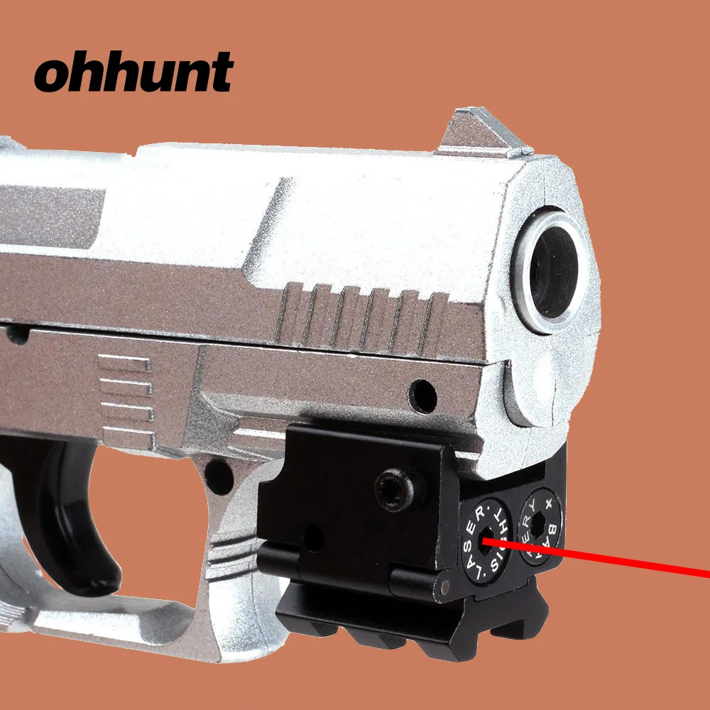 Тактический красный точечный лазерный прицел ohhunt 5 мВт со съемным креплением на