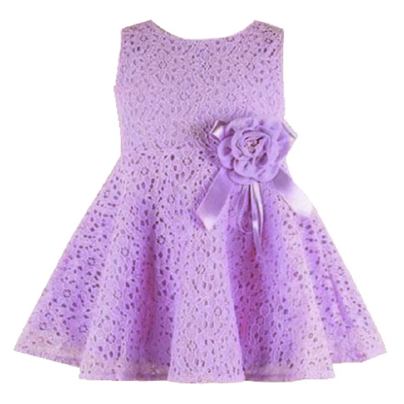 Летнее красное платье милые платья для девочек без рукавов маленьких кружевное